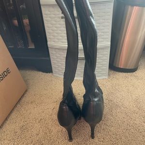 High heel thigh height boots
